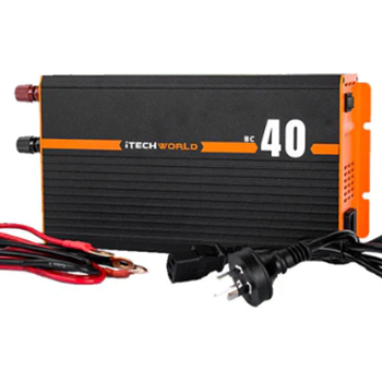 Image of iTechWorld 40 amp AC to DC caravan battery charger installed by The Caravan Handyman - Gold Coast Mobile Weigh